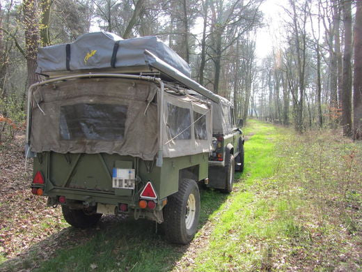 Landrover + Sankey Anhänger + Gordigear