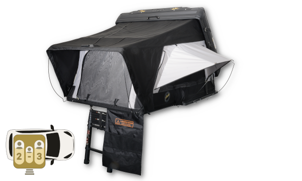 Bonito hybrid hard-shell roof tent C-stock