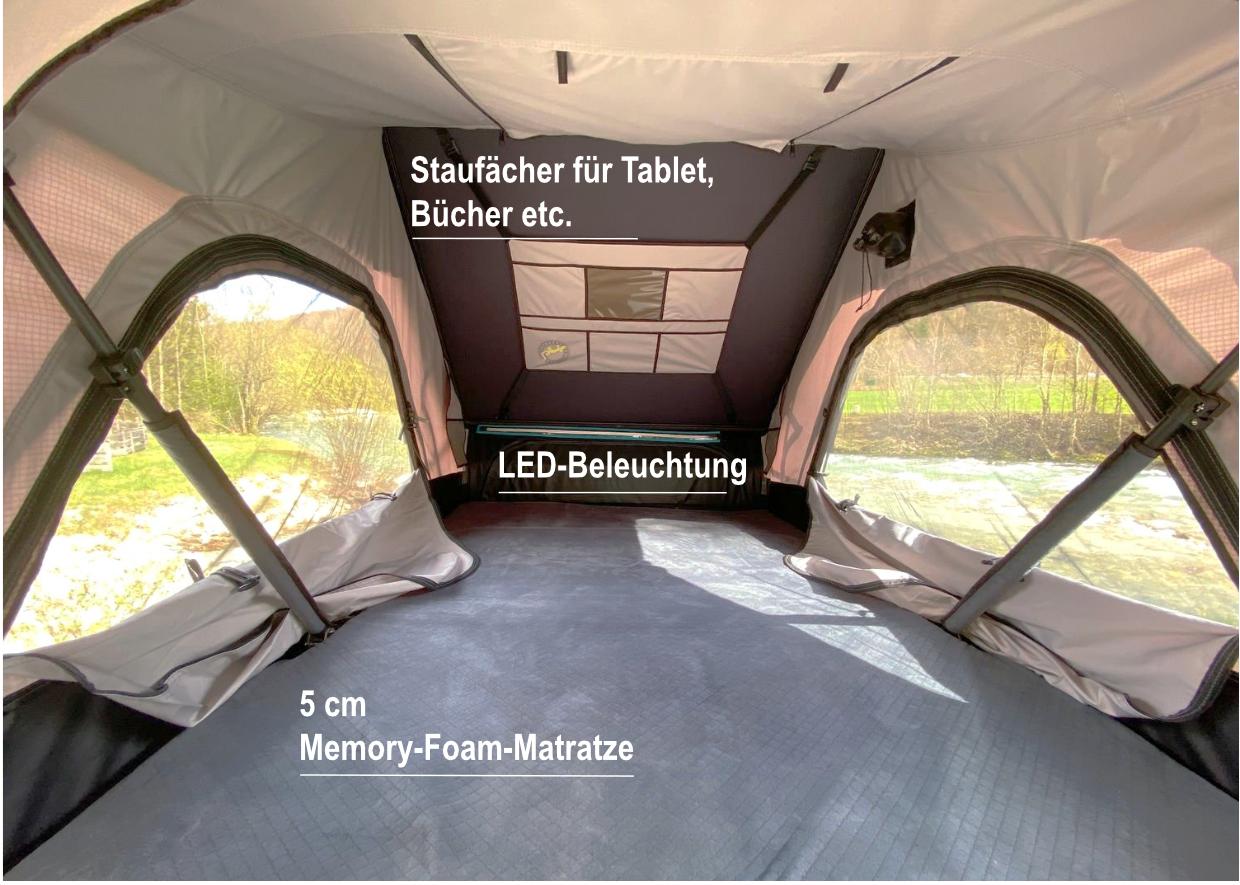 Bonito hybrid hard-shell roof tent C-stock