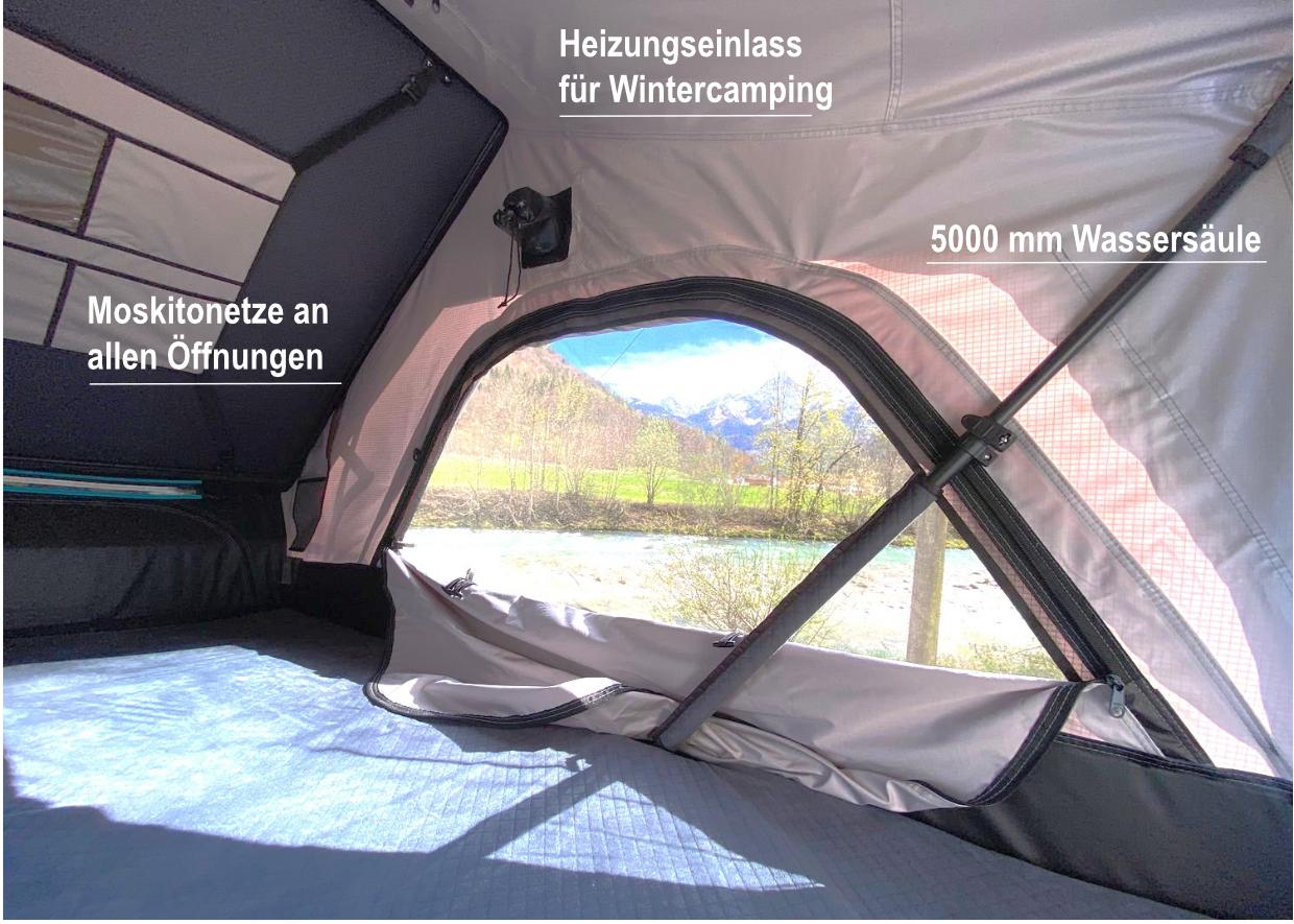Bonito hybrid hard-shell roof tent C-stock