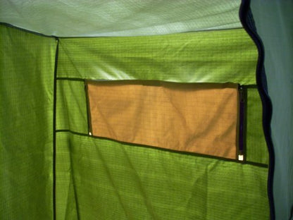 Duschzeltfenster von Innen