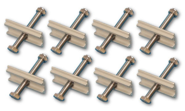 dachzelt befestigungsschiene Gleitplatte mit Schrauben (8er-Set)