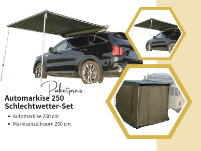 Gordigear Gumtree Automarkisen-Set 250cm Markise mit passendem Markisenzeltraum