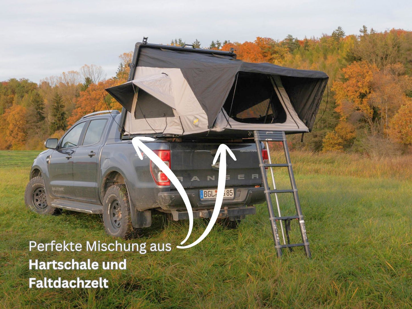 Perfekte Mischung aus Hartschale und Faltdachzelt - Bonito 2.0