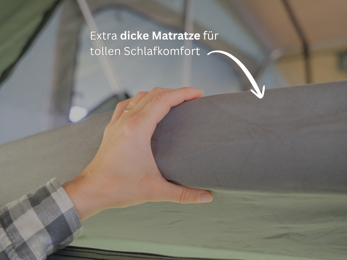 Dachzeltmatratze von Gordigear - dick und bequem