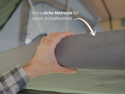 Dachzeltmatratze von Gordigear - dick und bequem