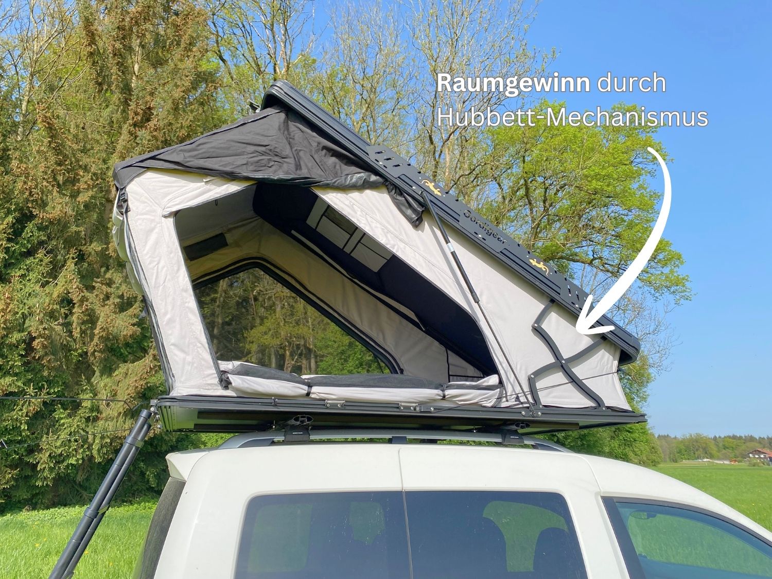 diy roof tent Hapuku hard shell roof tent