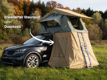 Vorzelt für Tanami Light Dachzelt als erweiterter Stau-oder Duschraum
