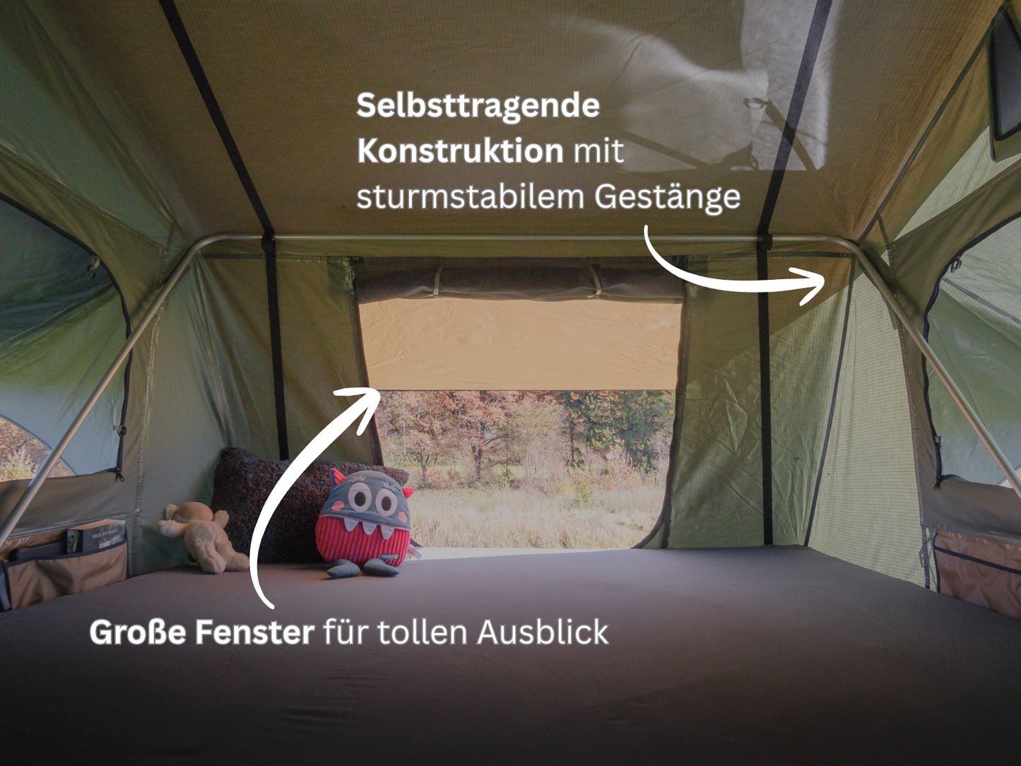 Tanami Plus Falt-Dachzelt (3 Größen)