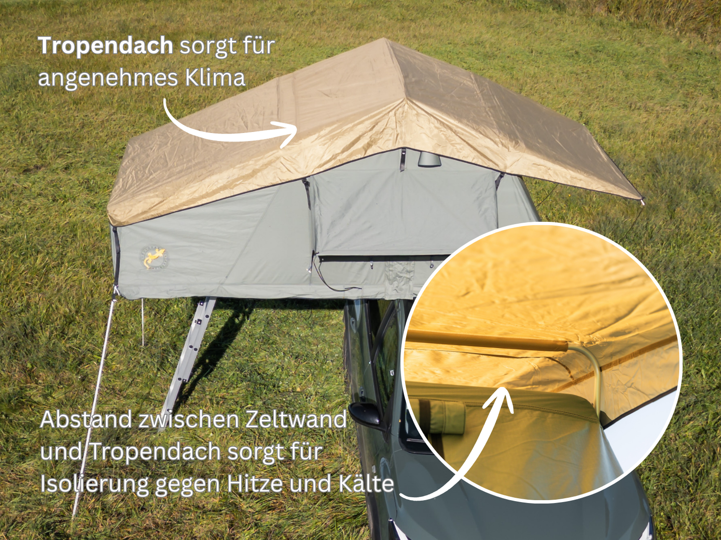 Tanami Plus Falt-Dachzelt (3 Größen)