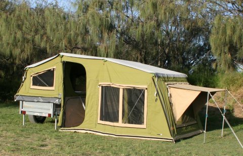 zelt auf anhänger selber bauen Savannah Anhängerzelt